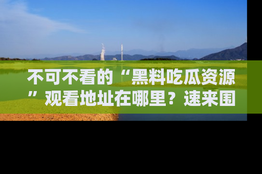 不可不看的“黑料吃瓜资源”观看地址在哪里？速来围观吧！