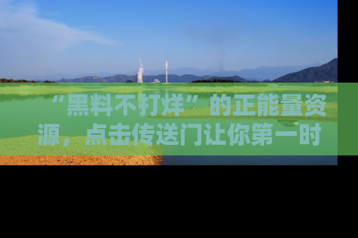 “黑料不打烊”的正能量资源,点击传送门让你第一时间获取最新入口资讯!