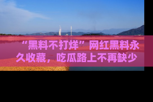 “黑料不打烊”网红黑料永久收藏,吃瓜路上不再缺少惊喜与乐趣