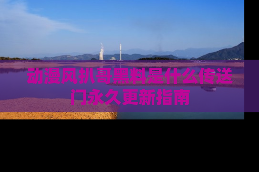 动漫风扒哥黑料是什么传送门永久更新指南