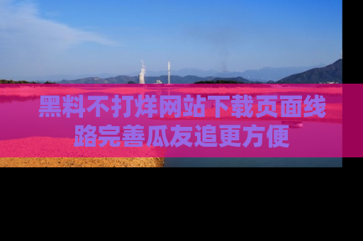 黑料不打烊网站下载页面线路完善瓜友追更方便