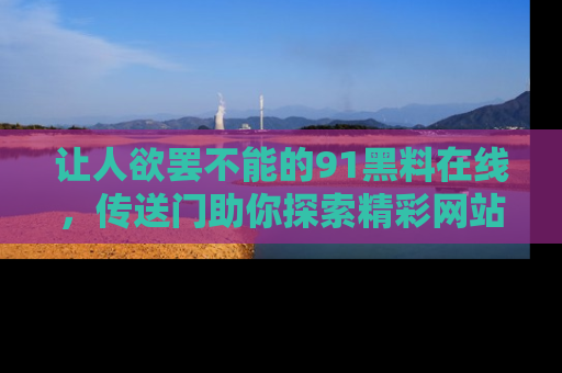 让人欲罢不能的91黑料在线，传送门助你探索精彩网站内幕！