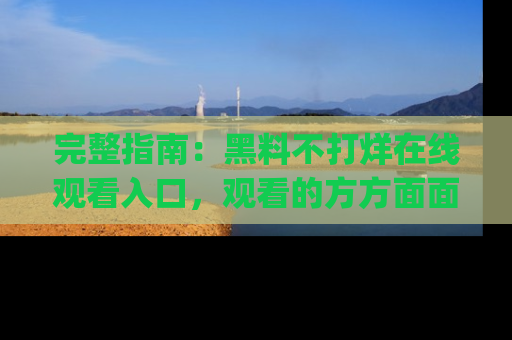 完整指南：黑料不打烊在线观看入口，观看的方方面面与app选择