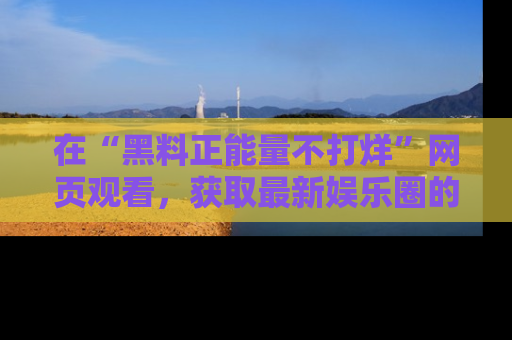 在“黑料正能量不打烊”网页观看，获取最新娱乐圈的正能量与黑料揭秘！