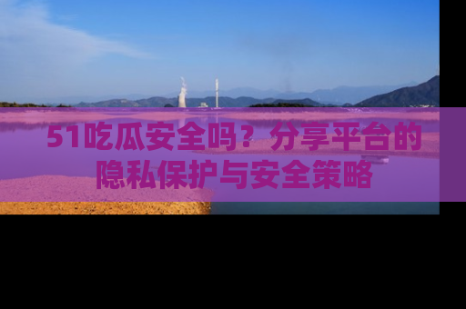51吃瓜安全吗?分享平台的隐私保护与安全策略